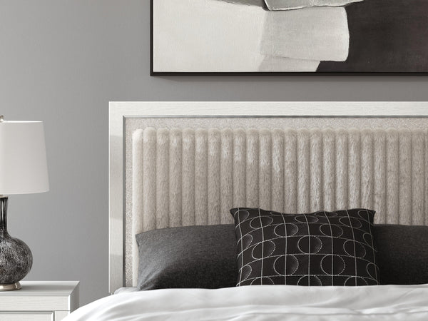 Zuraleus Queen Upholstered Panel Headboard White