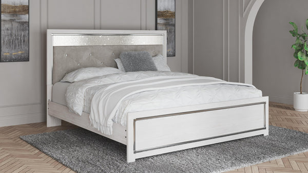 Altyra King Panel Bed White