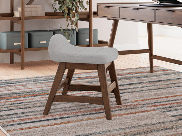 Lyncott Home Office Desk Chair Light Gray/Brown