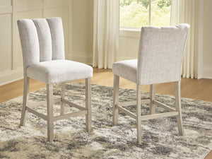 Larawyn Upholstered Counter-Height Barstool Bisque