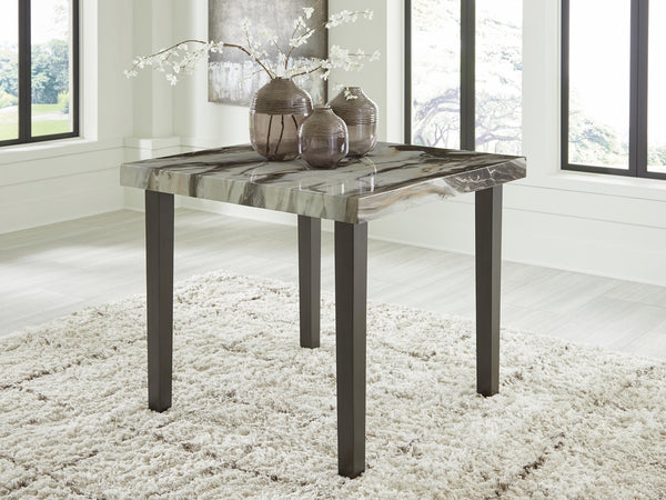 Jeshina Counter-Height Dining Table Dark Brown/Beige