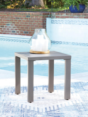 Half Moon Beach Outdoor End Table Gray