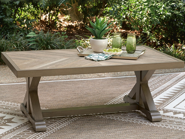 Laguna Heights Outdoor Rectangle Coffee Table Beige