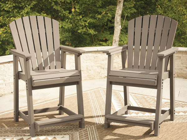 Seacliff Beach Outdoor Counter-Height Barstool Medium Brown