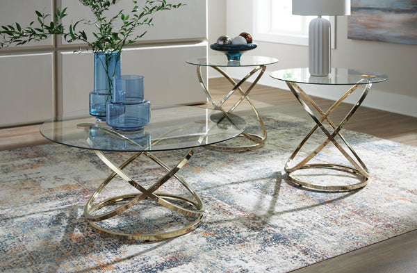 Crimonti 3-Piece Occasional Table Set Champagne