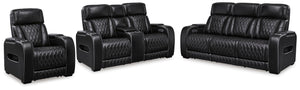 Boyington Power Reclining Sofa, Loveseat & Recliner Black