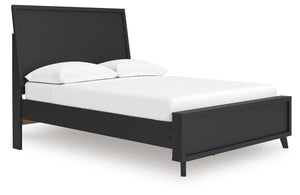 Danziar Full Panel Platform Bed, Dresser & Mirror