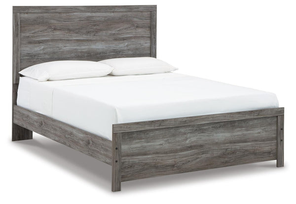 Bronyan Queen Panel Bed, Dresser & Mirror Dark Gray