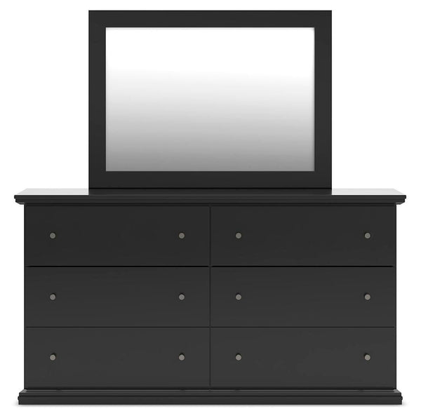 Maribel Twin Panel Bed, Dresser & Mirror