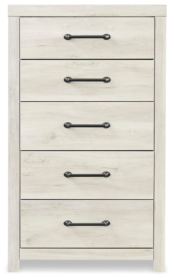 Cambeck Full Panel Storage Bed, 2 Chests & 1 Nightstand