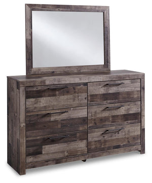 Derekson King Panel Storage Bed, Dresser, Mirror, Chest & 2 Nightstands
