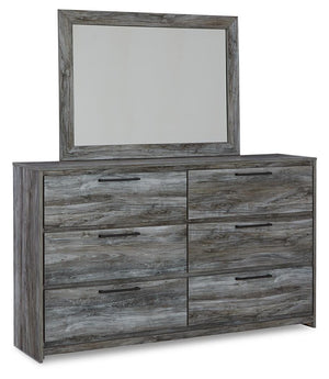 Baystorm King Storage Bed, Dresser, Mirror, Chest & 2 Nightstands Gray