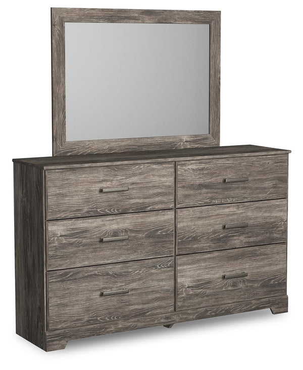 Ralinksi Full Panel Bed, Dresser & Mirror Gray