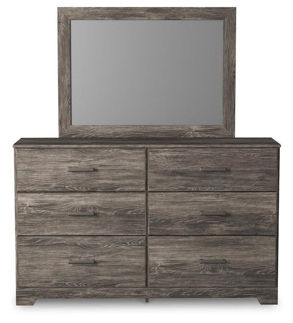 Ralinksi Queen Panel Bed, Dresser, Mirror, & Nightstand Gray