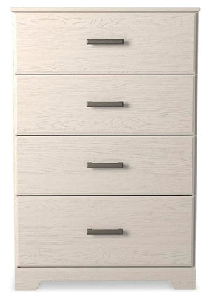 Stelsie Queen Panel Bed, Chest & Nightstand White