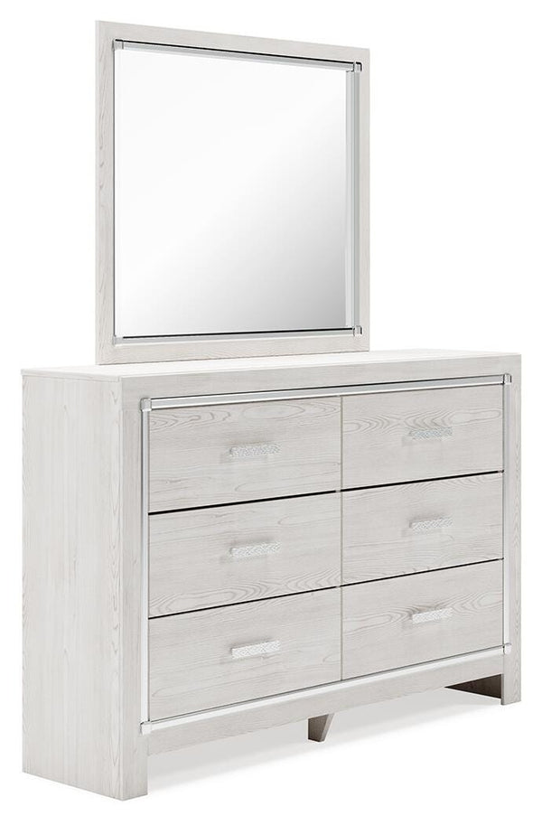 Altyra Queen Storage Bed, Dresser, Mirror, Chest & Nightstand White