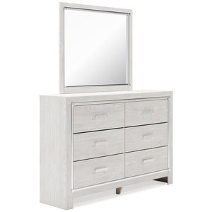 Altyra King Bookcase Headboard, Dresser & Mirror White