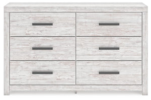 Cayboni Twin Panel Bed, Dresser & Chest Whitewash