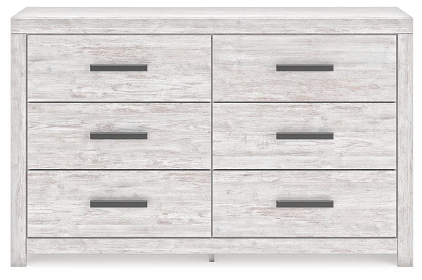 Cayboni Twin Panel Bed, Dresser & Chest Whitewash