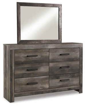 Wynnlow Full Crossbuck Panel Bed, Dresser & Mirror