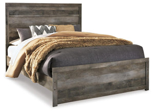Wynnlow Queen Panel Bed & Nightstand Gray