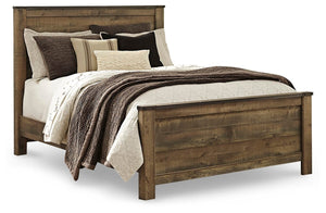 Trinell Queen Panel Bed & Nightstand Brown