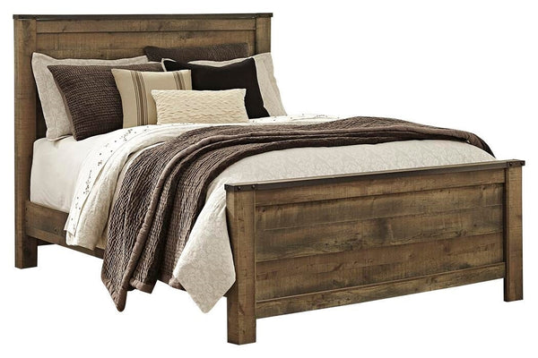 Trinell Queen Panel Bed, Dresser, Mirror & Nightstand Brown
