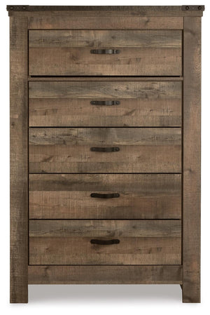 Trinell Twin Storage Bed, Chest & Nightstand Brown