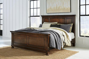 Porter Queen Panel Bed, Dresser & Mirror Rustic Brown