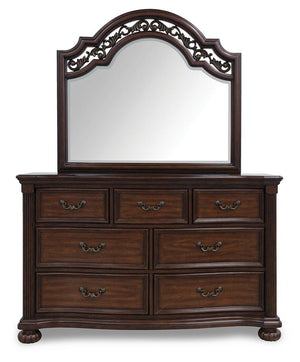 Lavinton King Poster Bed, Dresser, Mirror, Chest & Nightstand
