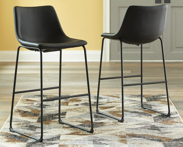 Centiar Pub Height Barstool Black