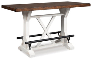 Valebeck Counter-Height Dining Table & 8 Barstools Multi