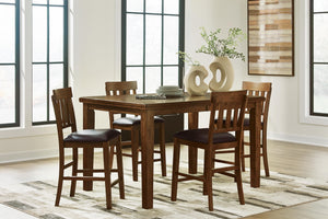 Ralene Counter Height Dining Table & 4 Barstools