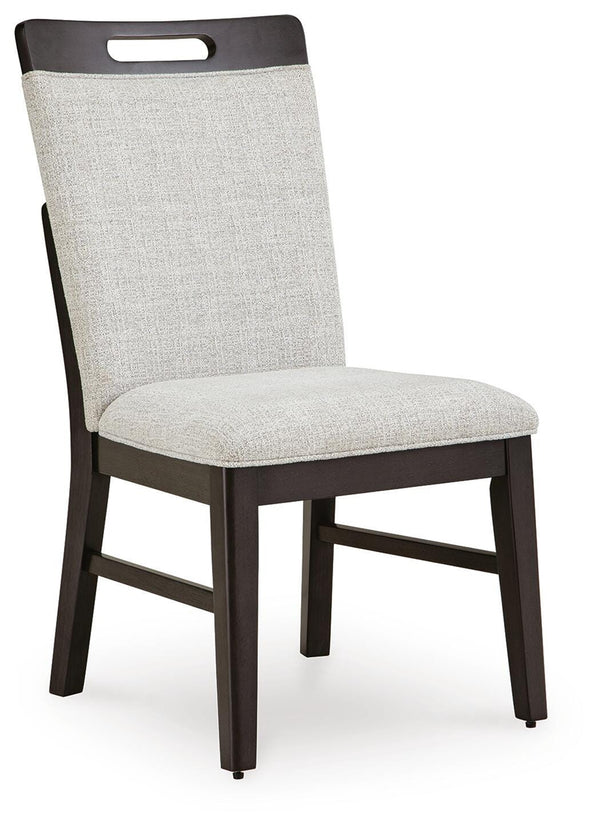 Neymorton Dining Table & 8 Chairs Dark Grayish Brown