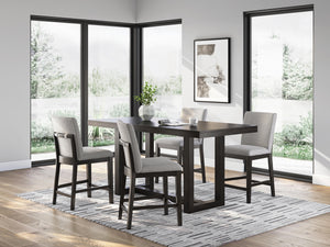 Neymorton Counter Height Dining Table & 4 Barstools