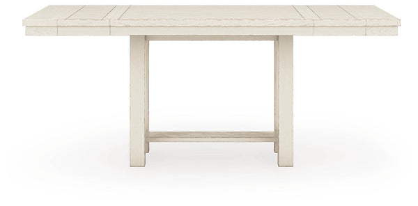 Robbinsdale Counter-Height Dining Table & 6 Barstools Antique White