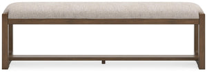 Cabalynn Dining Table, 4 Chairs & Bench Light Brown