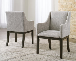 Burkhaus Dining Arm Chair Dark Brown