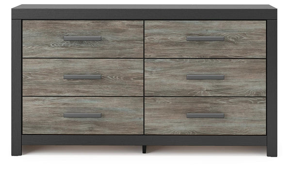 Broachmyn Queen Bookcase Panel Bed, Dresser & Nightstand