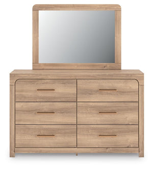 Kinlanni Queen Panel Bed, Dresser, Mirror & Nightstand