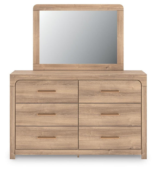 Kinlanni Queen Panel Bed, Dresser, Mirror & Nightstand