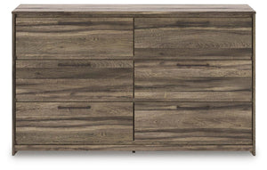 Elbrim Queen Panel Storage Bed, Dresser & Nightstand Brown