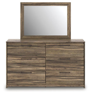 Elbrim Queen Panel Storage Bed, Dresser & Mirror