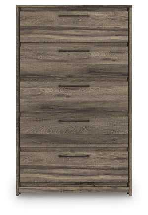 Elbrim King Panel Storage Bed, Chest & Nightstand