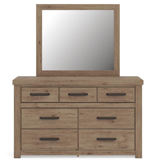 Oliandon Queen Panel Bed, Dresser & Mirror