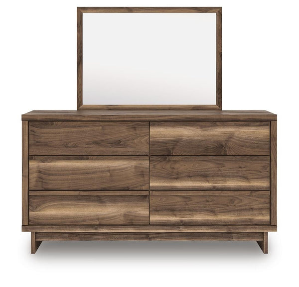 Chirason Queen Panel Bed, Dresser & Mirror