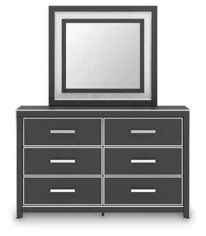 Zuraleus Queen Upholstered Bed, Dresser, Mirror & Nightstand