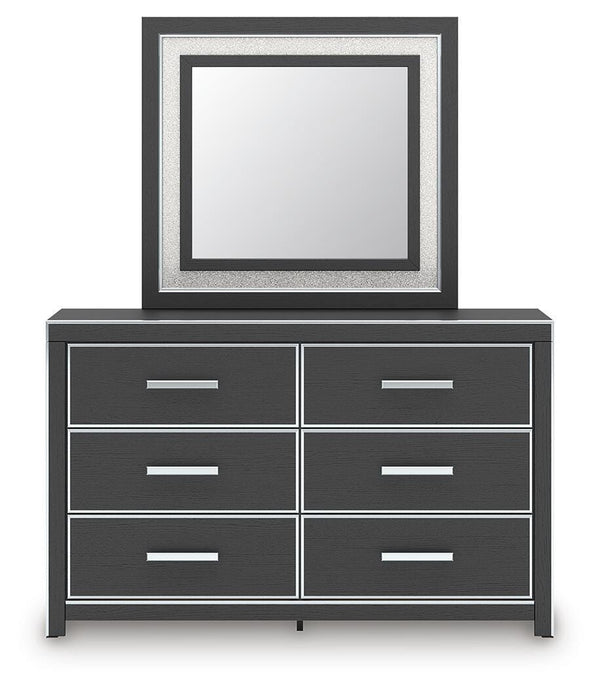 Zuraleus Queen Upholstered Bed, Dresser, Mirror & Nightstand