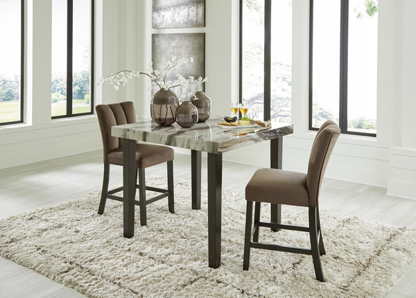 Jeshina Counter Height Dining Table & 2 Barstools