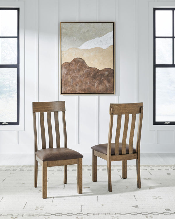 Urbinforte Dining Side Chair Light Brown